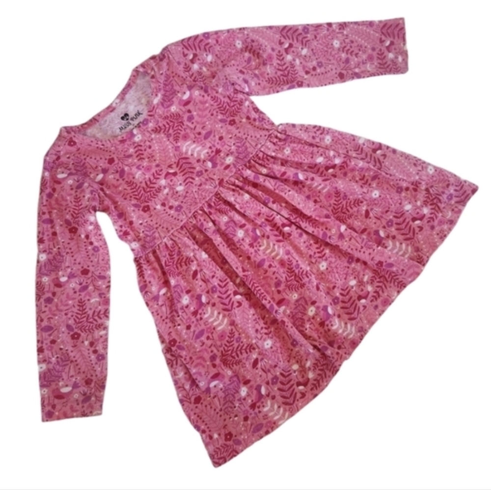 Miss Pink Long‎ Sleeve Floral Flare Girls Dress 3T
